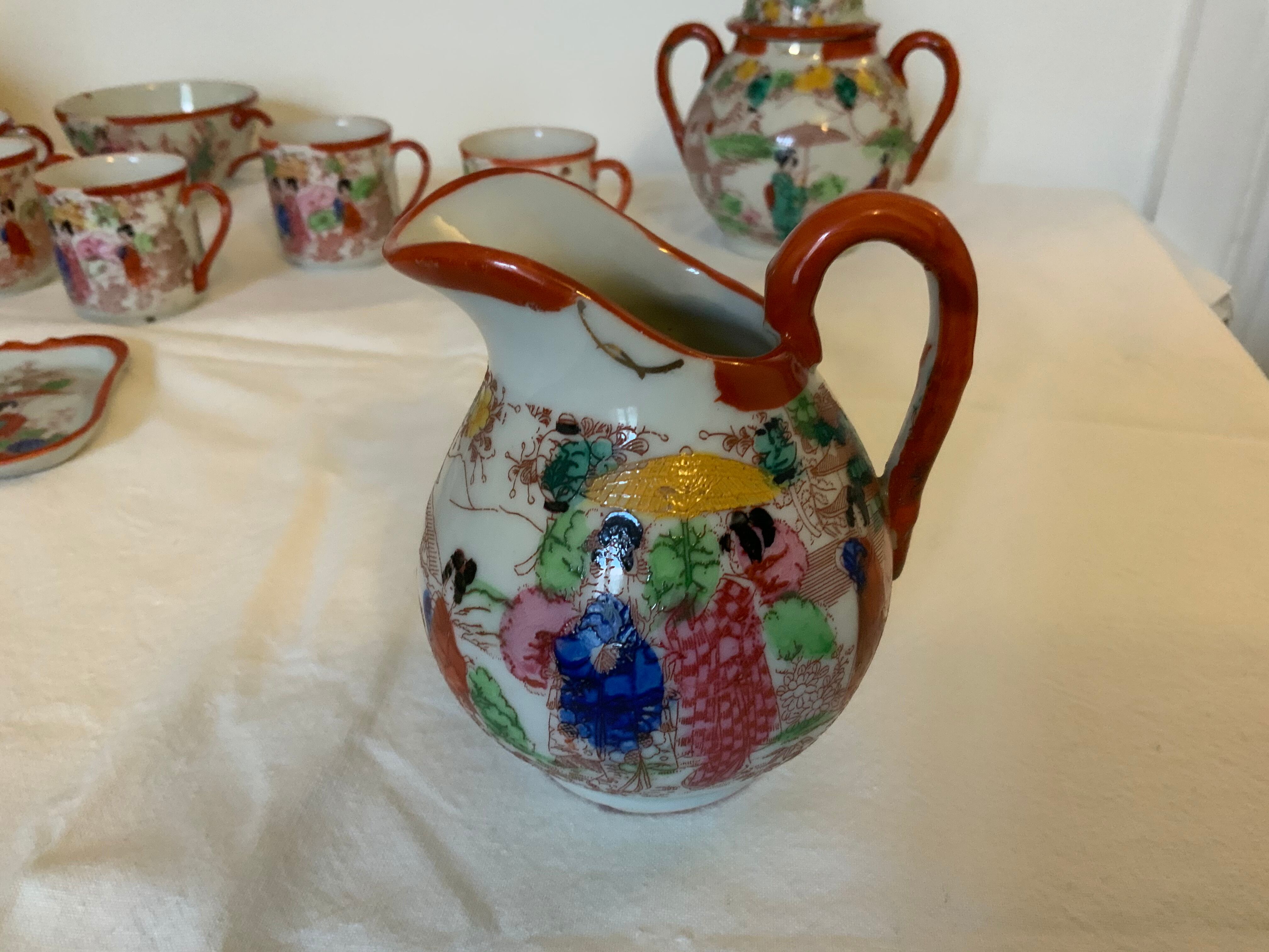 Japanese tea and coffee service