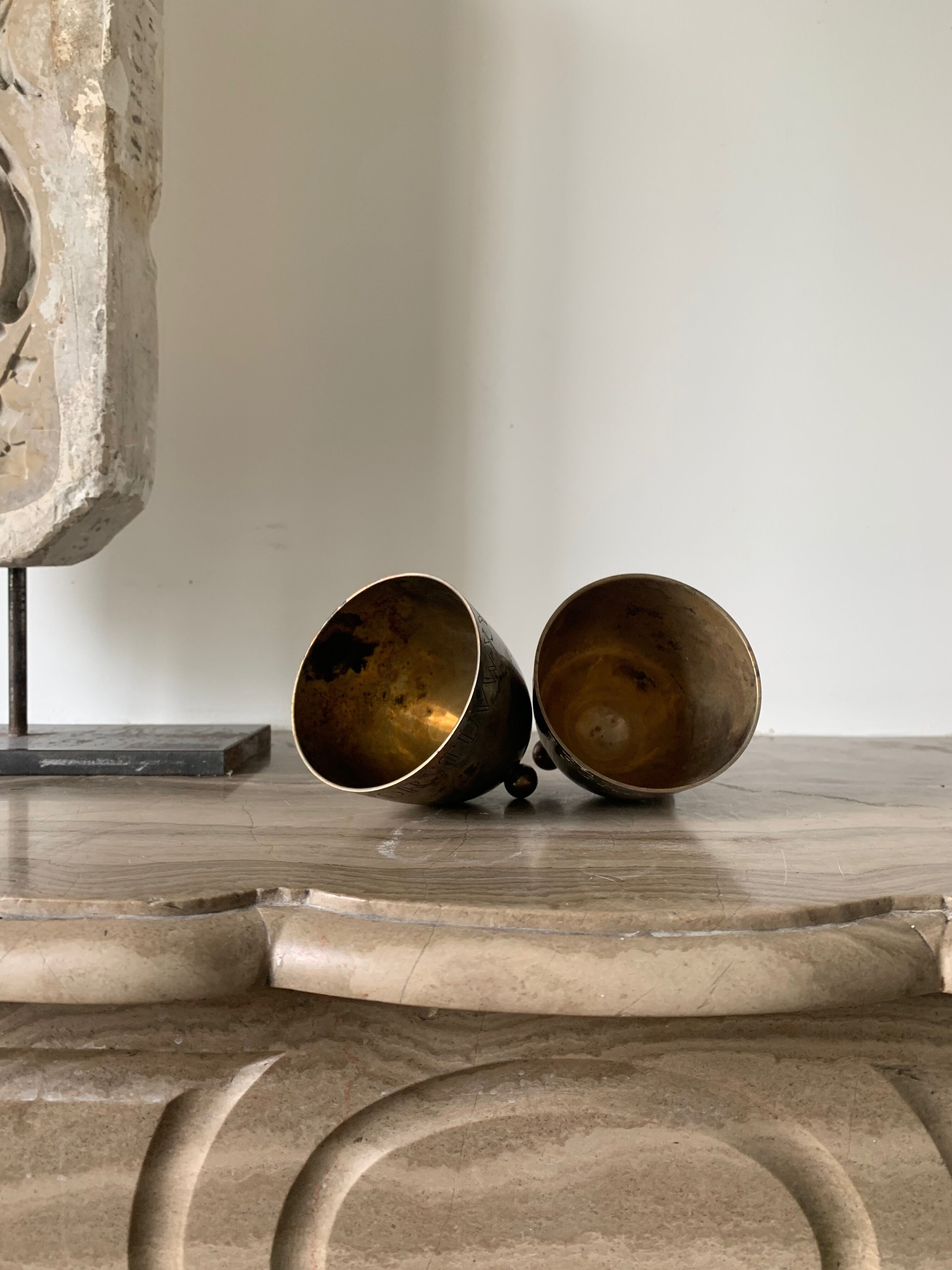 Silver Timbale with Alphabet