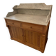 Meuble de toilette sablé en pitchpin