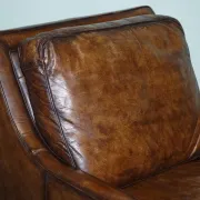 Chaise Longue en Cuir Teint à la Main