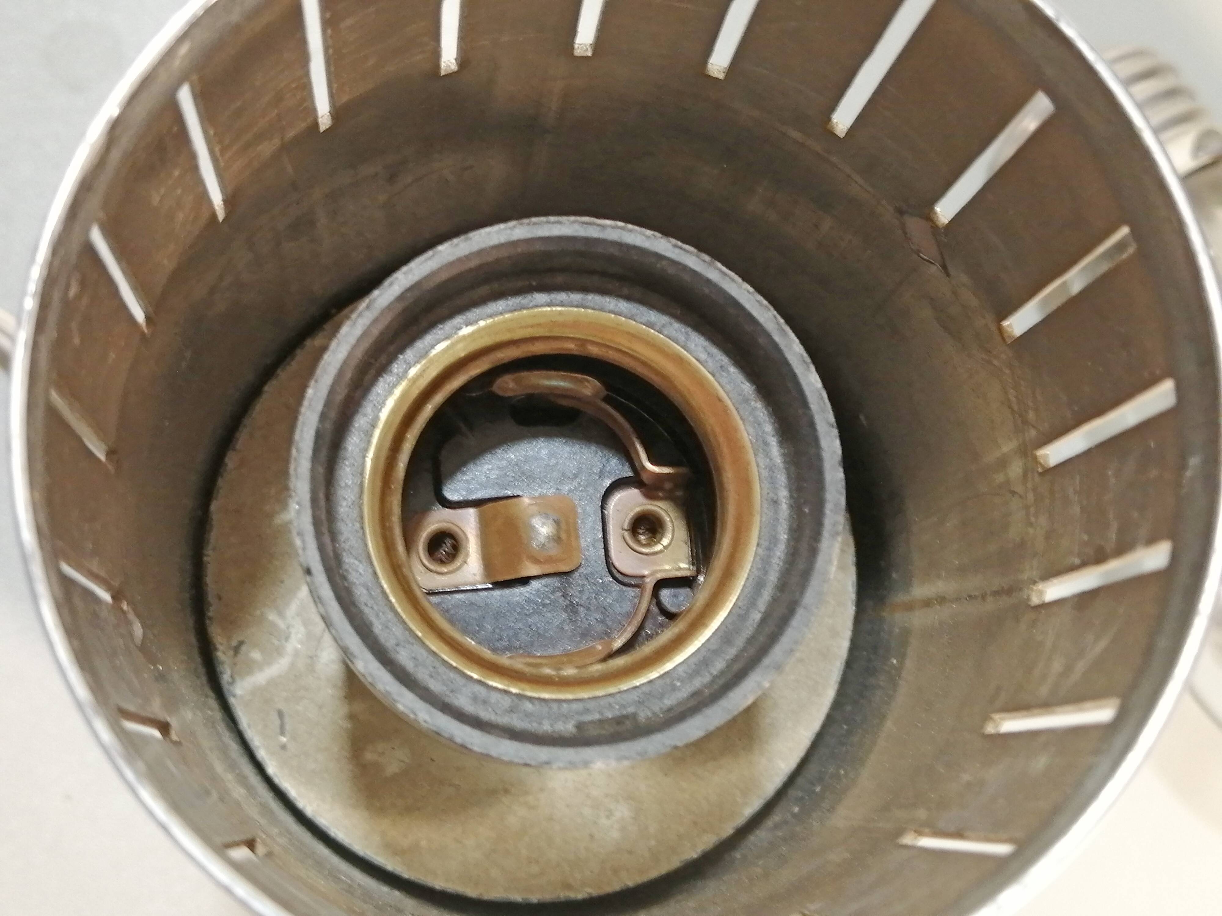 Chrome 70s tube lamp