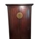 Brown lacquered Chinese wardrobe from Shandong.