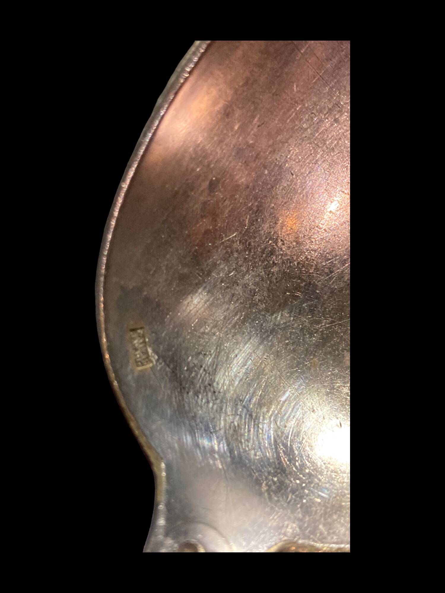 Fork and soup spoon in silver metal in their box from the brand "CERAVER OSTEAL"