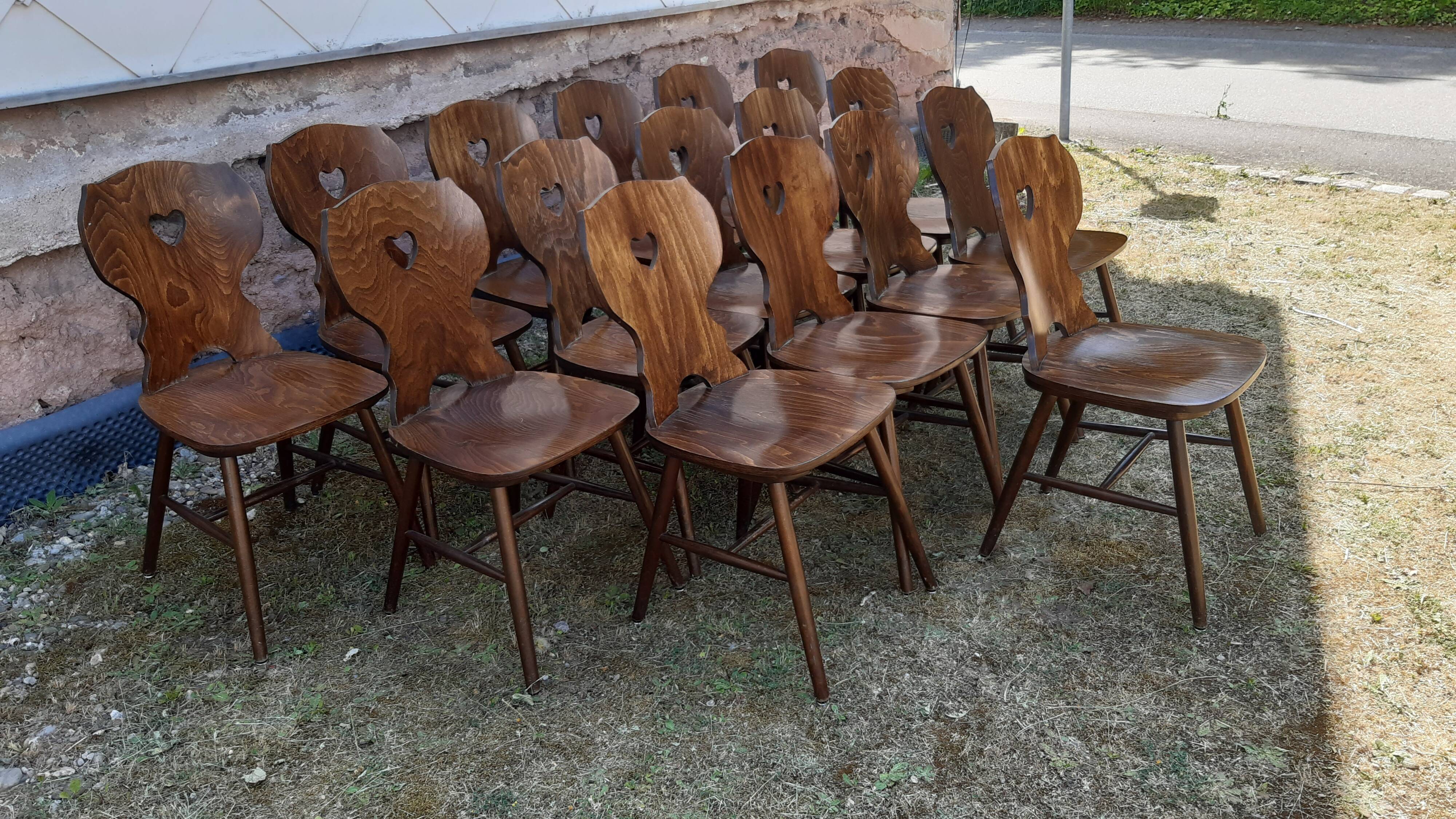 Set of 16 bistro chairs