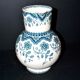 Vase, pichet Malines en faïence fleuri bleue Sarreguemines U&C