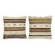 Set of 2 vintage kilim cushion covers 51x51 cm