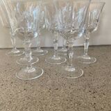 8 crystal wine glasses
