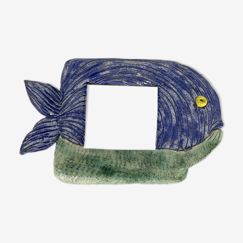 Ceramic fish mirror, 2023