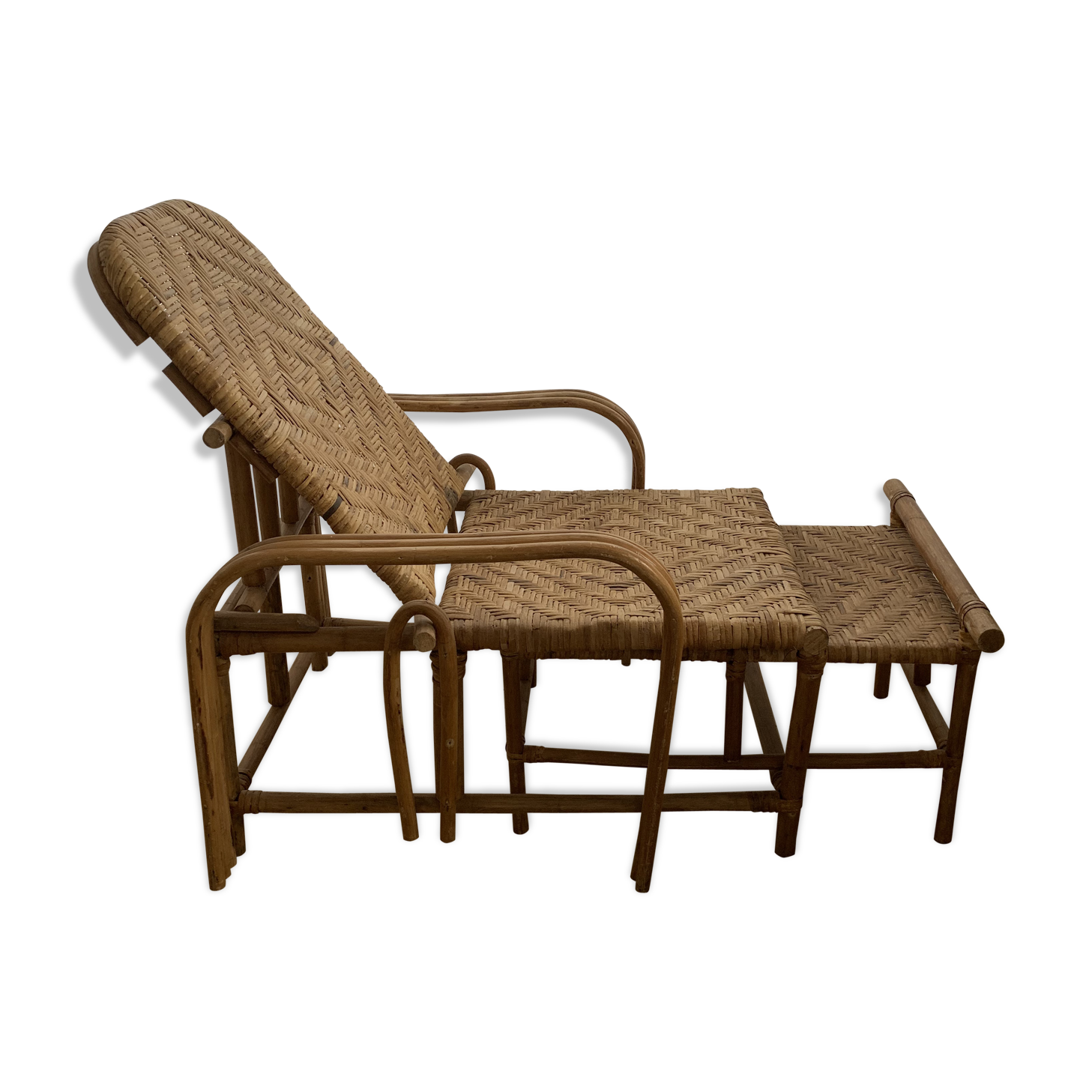 Rattan long chair