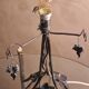 Wrought iron lamp