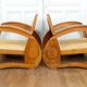 Pair of Teak Armchairs with Woven Rattan Seats, Colonial Art Deco, 1925