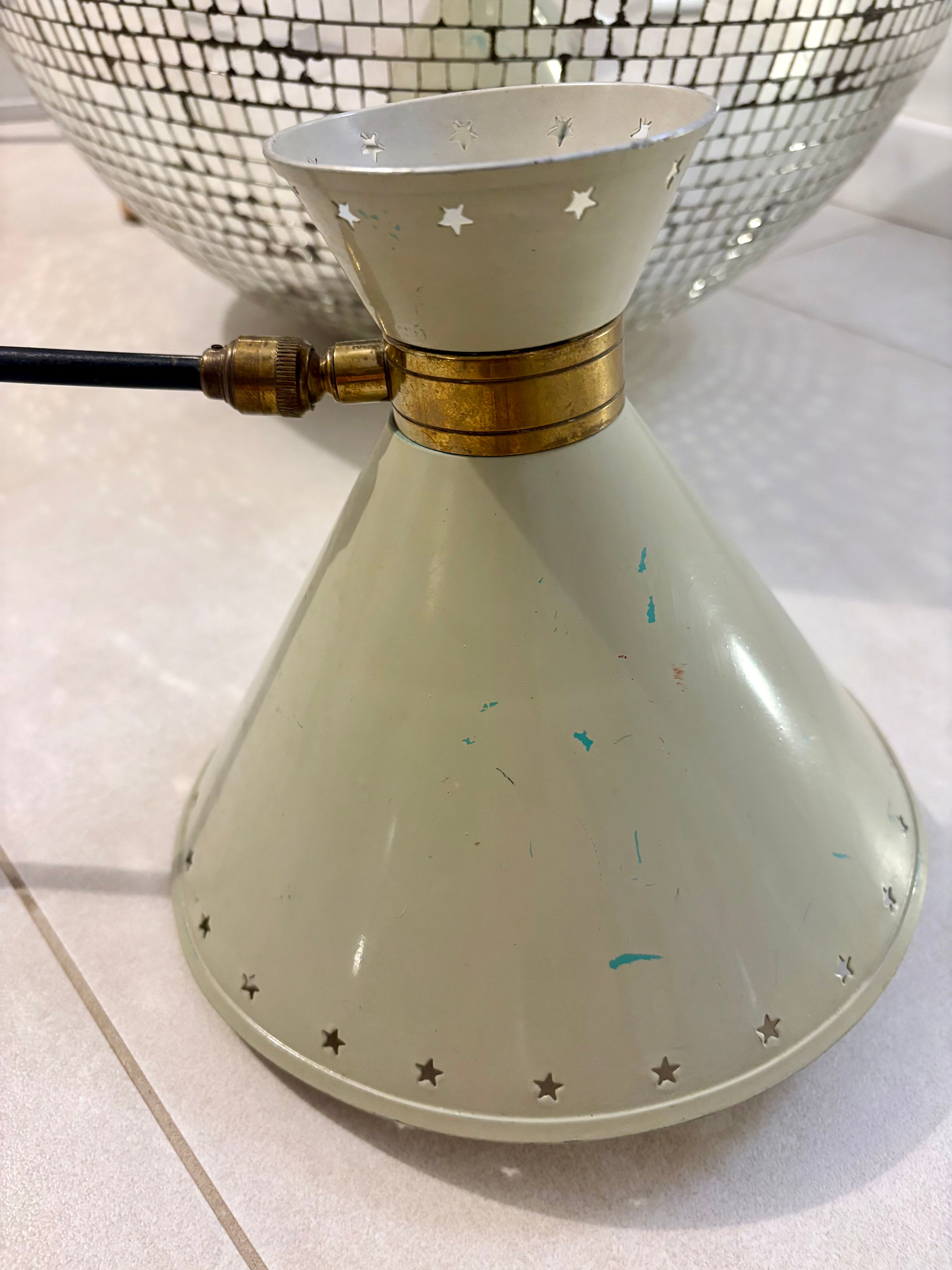 Rare lamp/wall light diabolo arm by Guariche Robert Mathieu Lunel