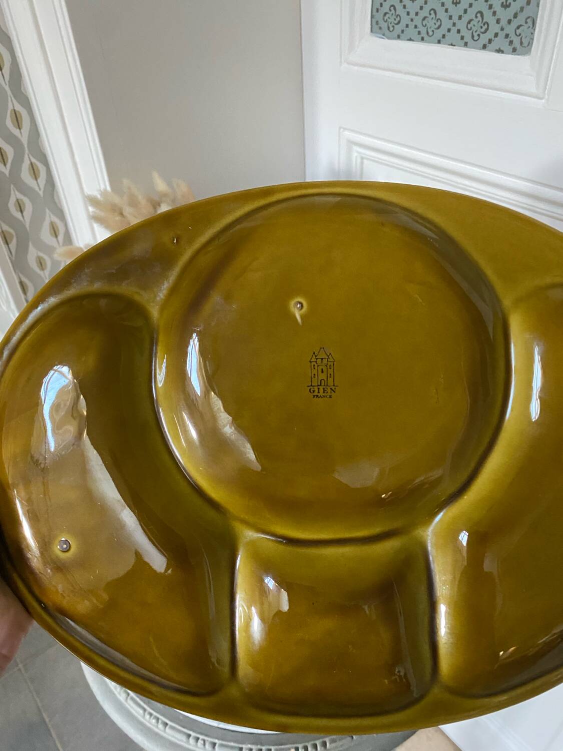 Vintage Gien divided dish