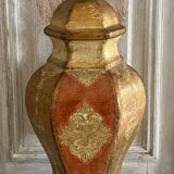 Ceramic lamp with Venetian decor