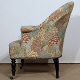 Fauteuil Crapaud, époque Louis-Philippe – 2ème moitié du XIXe