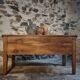 Old oak storage chest or flour bin