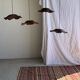 Average suspension flat wavy leaf in teak flower stripes D:40
