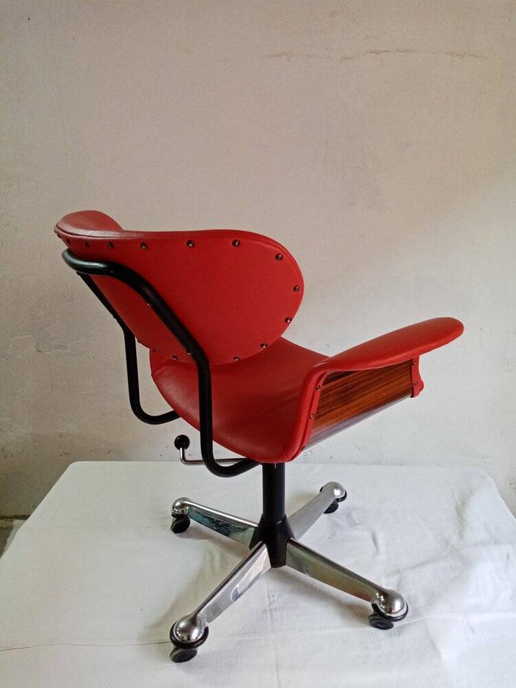 Chaise de bureau attribuée à Gastone Rinaldi pour Rima, années 1960.