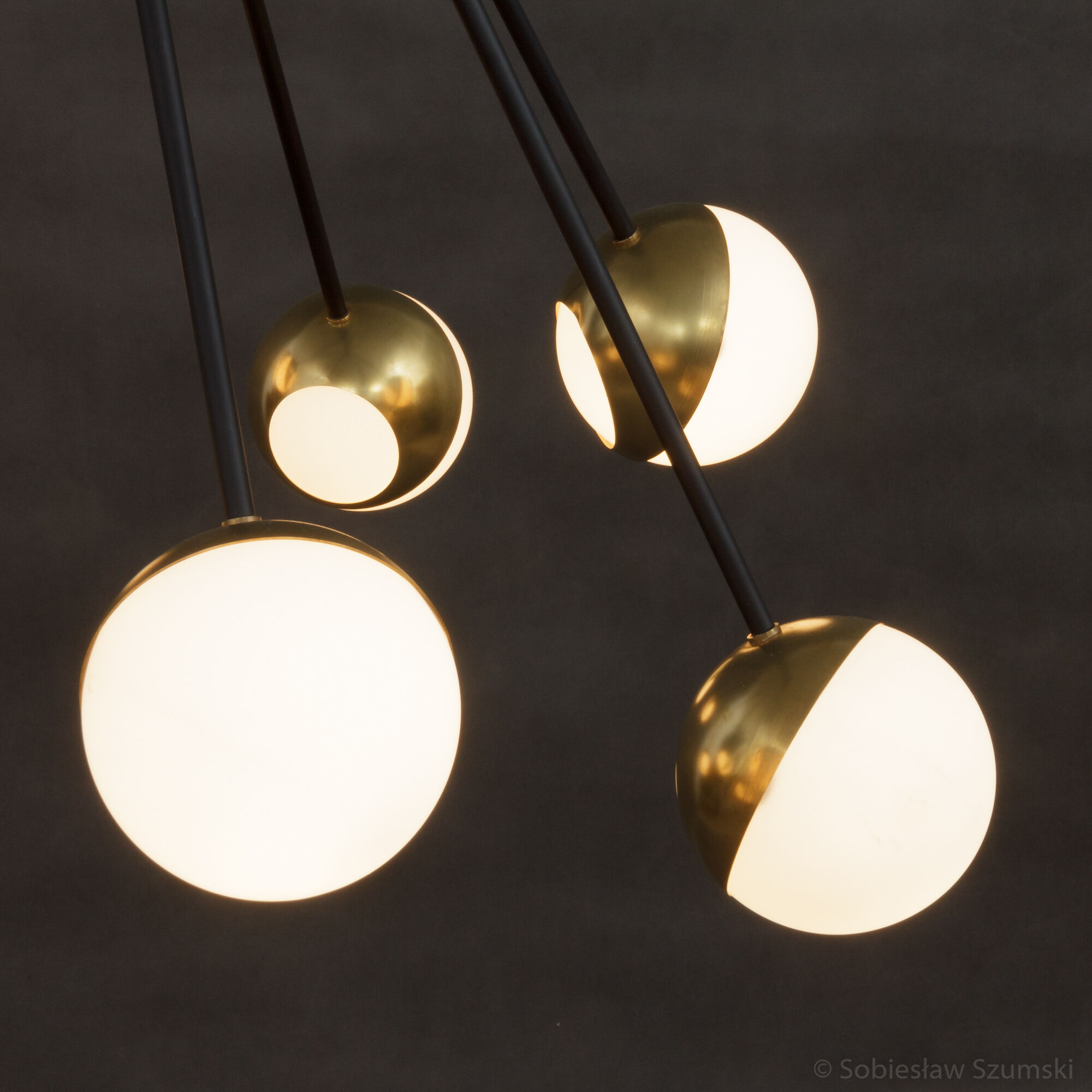 Chandelier in the style of the Italian creations of the 50's