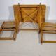 Vintage Solid Wood Folding Garden Furniture Set, Set of 3, 1970s