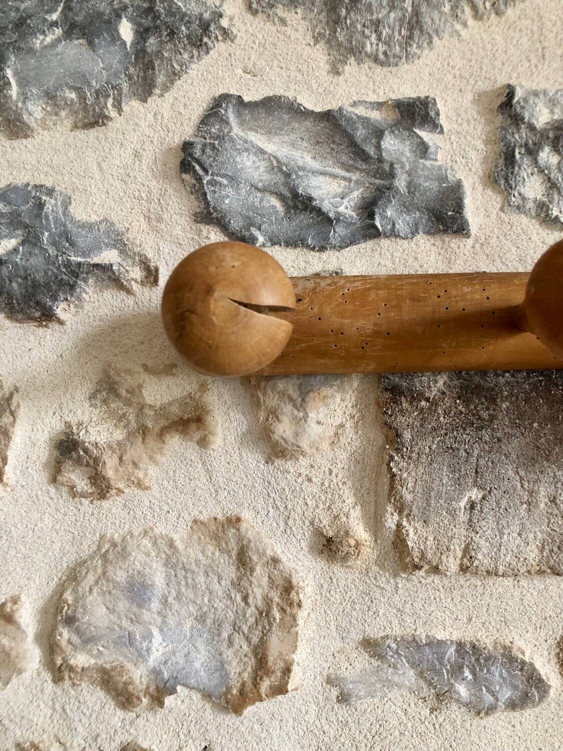Antique wooden coat hook