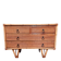Vintage bamboo and rattan chest of drawers from the 1960s.
