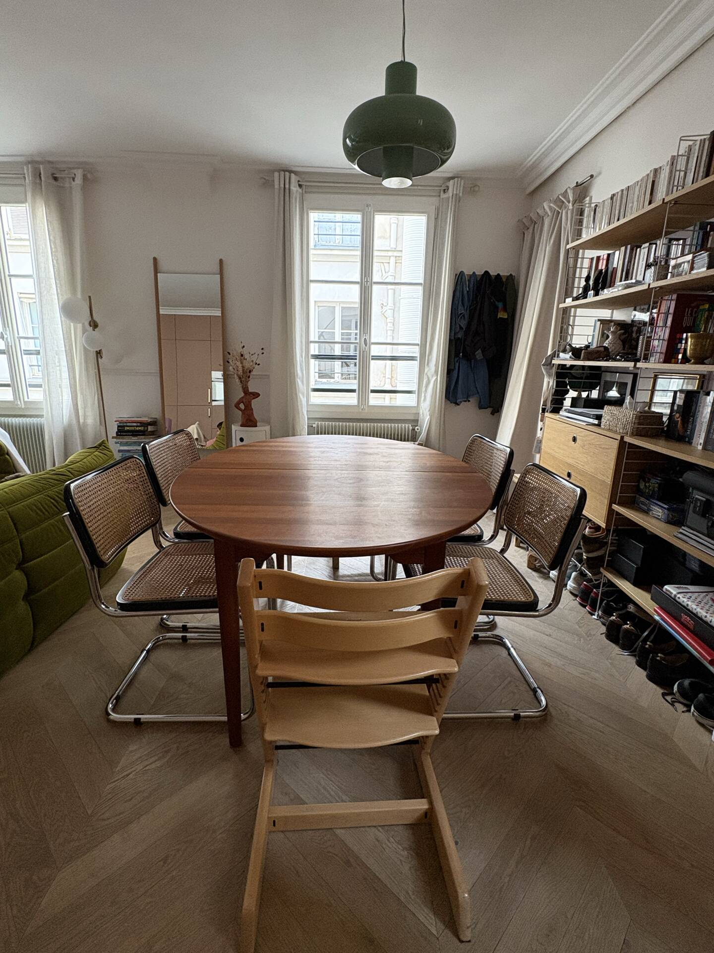 Extendable dining table in cherry wood, Søren Nissen & Ebbe Gehl, Denmark