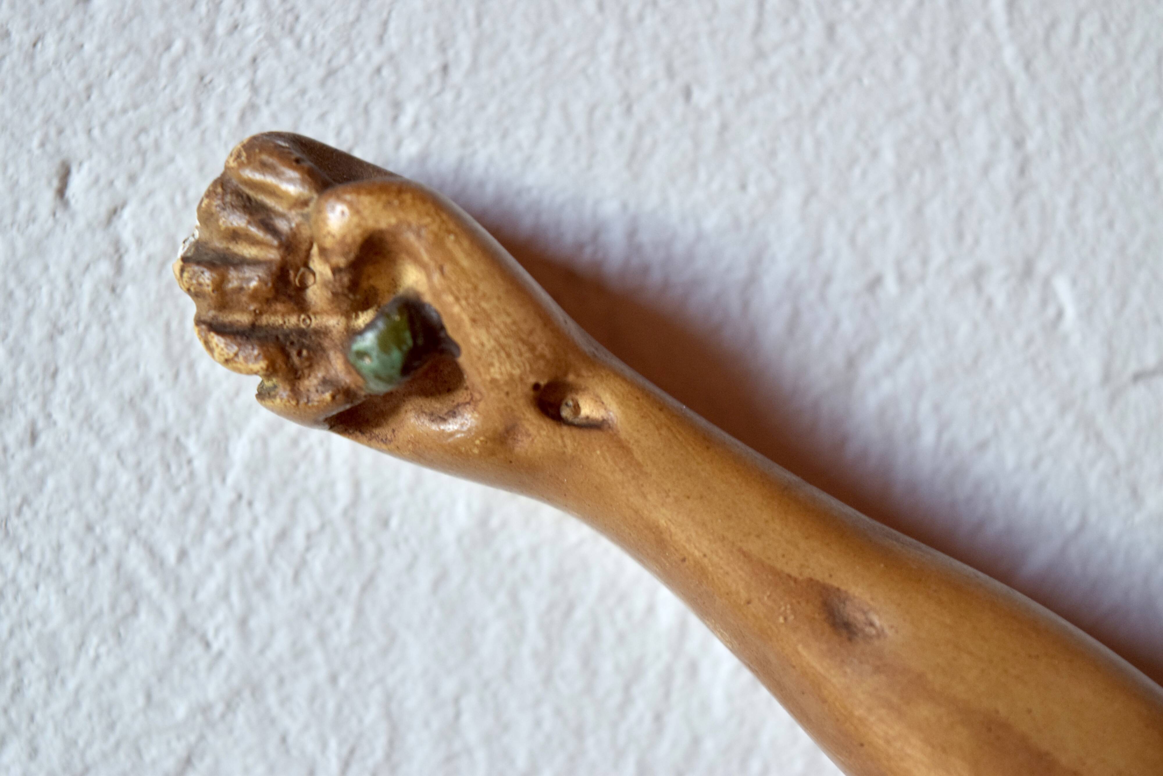 Plaster hanging icon - sculpture of Jesus in crucifixion position