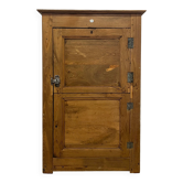 Armoire campgne brutaliste en chêne brut