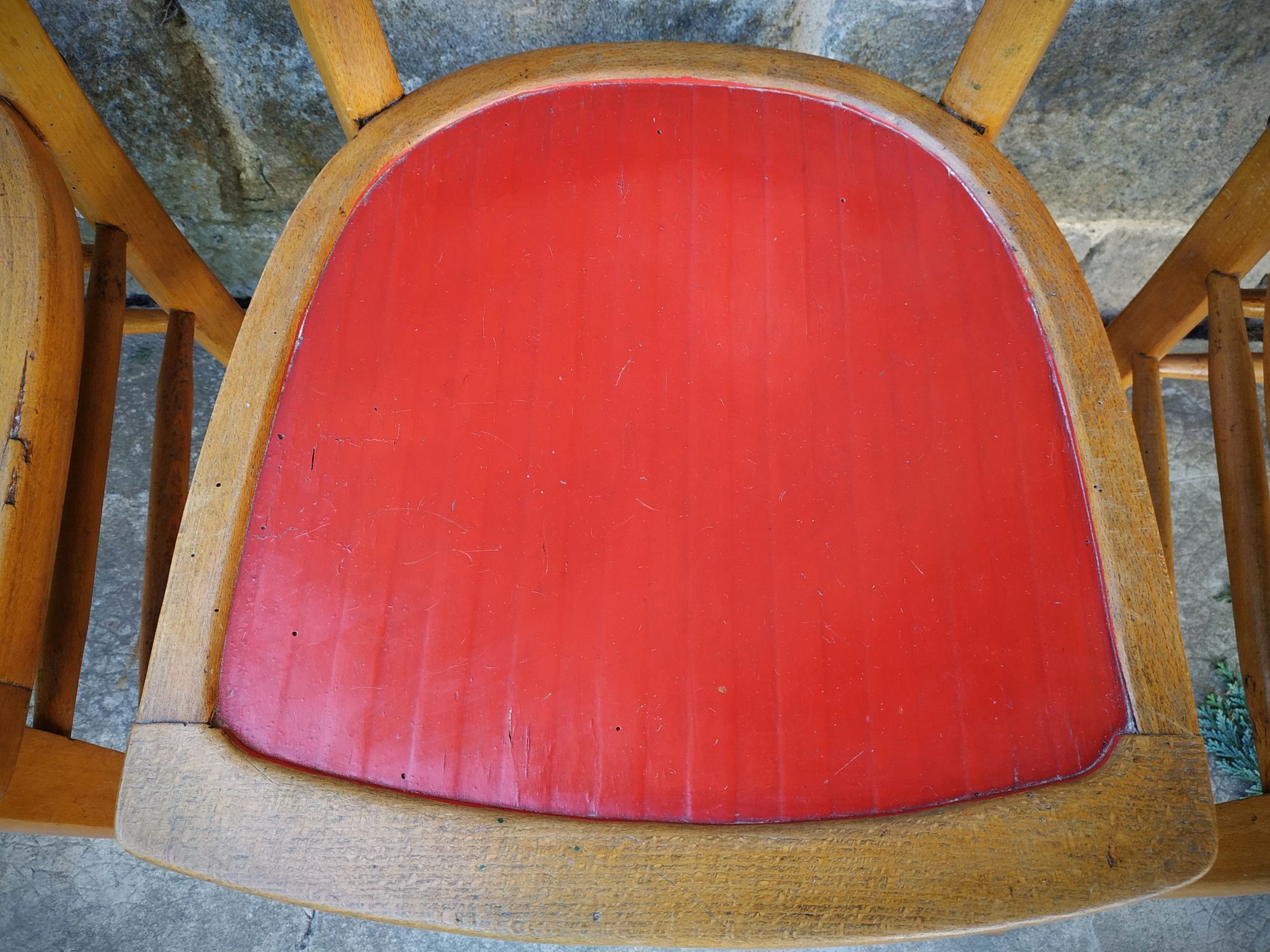 Set of four bistro chairs