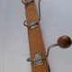 Czechoslovak Midcentury Wooden and Metal Wall Coat Rack, 1960s