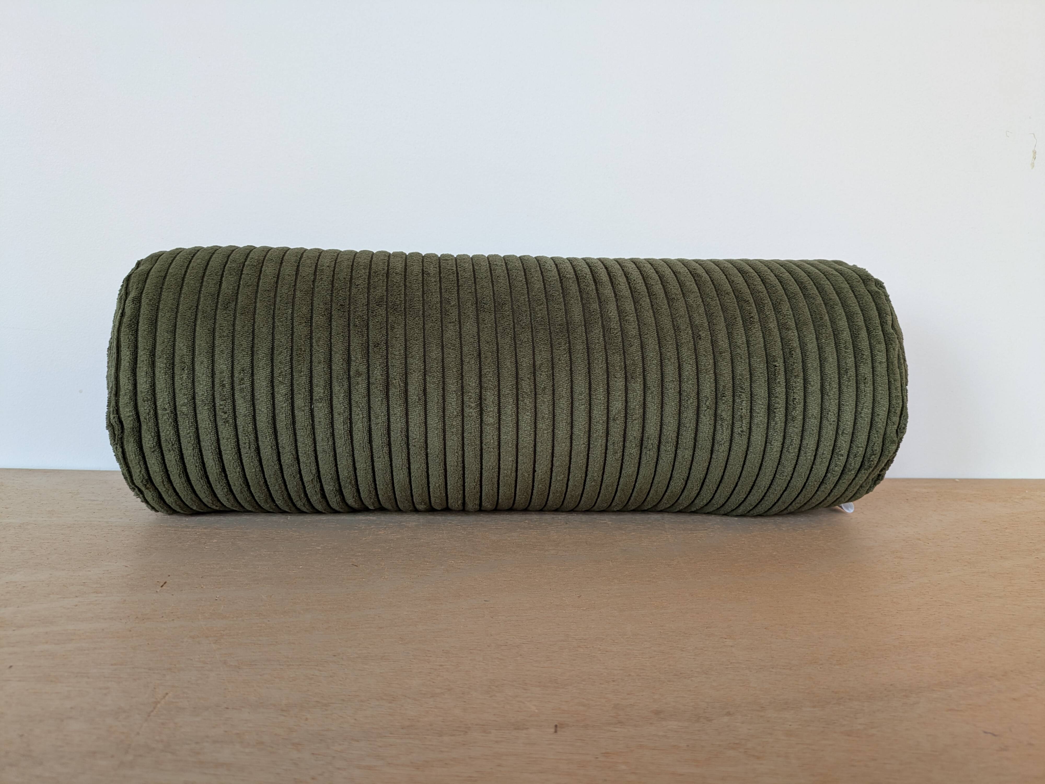 Corduroy bolster pillow