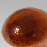 Pair Of Swedish “Bimatare” Amber Glass Vases, 1900s