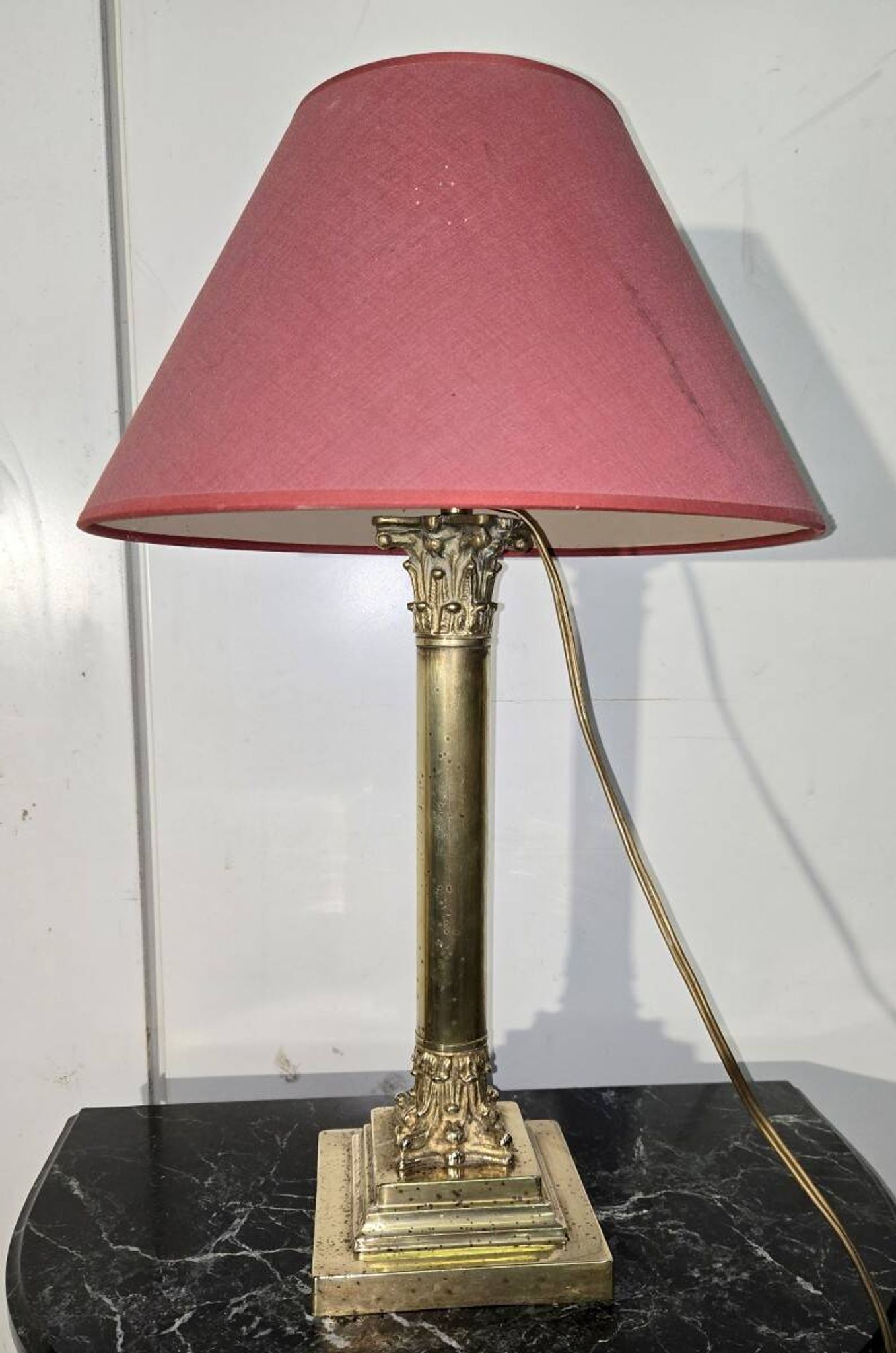 Lampe de style Empire en bronze doré