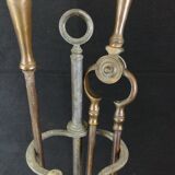 Brass fireplace servant