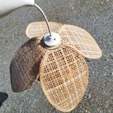 Suspension lampshade rattan straw flower