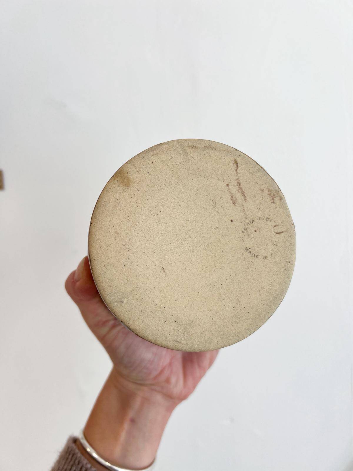 Antique ceramic butter dish