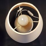 White bedside lamp