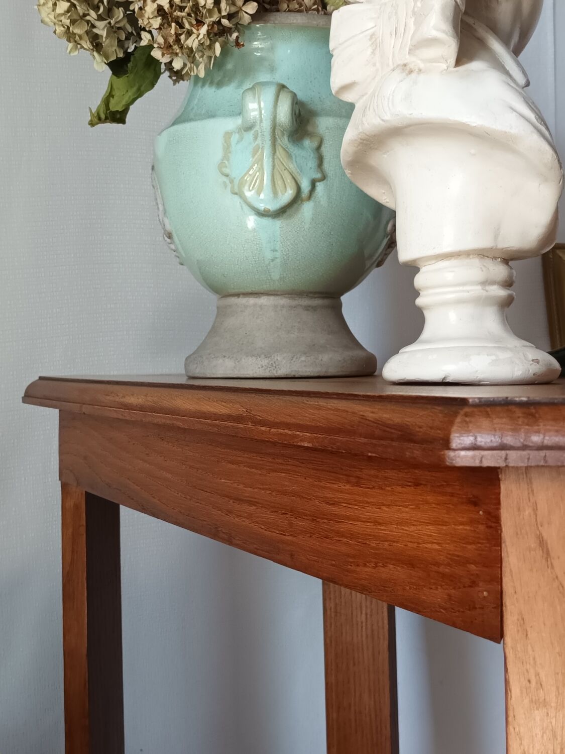 Vintage solid oak console