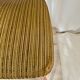 Pair of vintage chairs, in wood & green fabricpair of vintage chairs, in