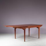 1960s Teak extendible dining table by TV Meubles Paris, France