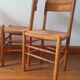 Série de 4 chaises assise et dossier  paillé