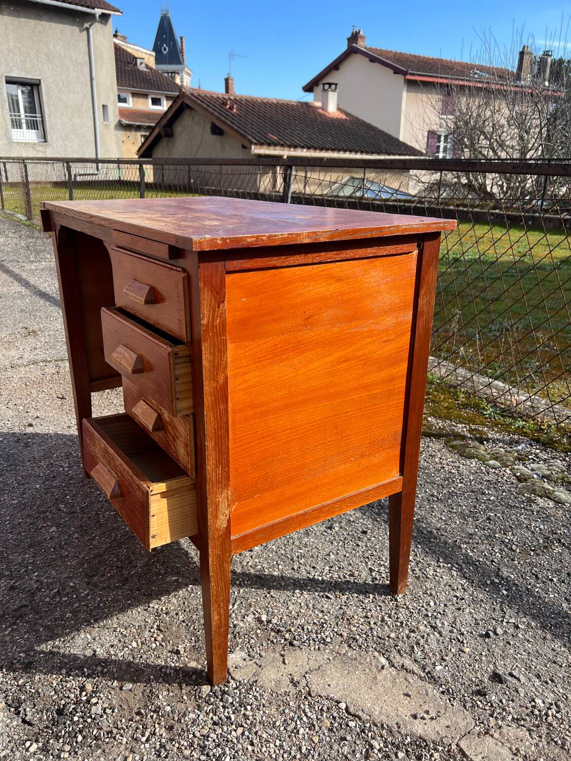 Bureau en bois vintage