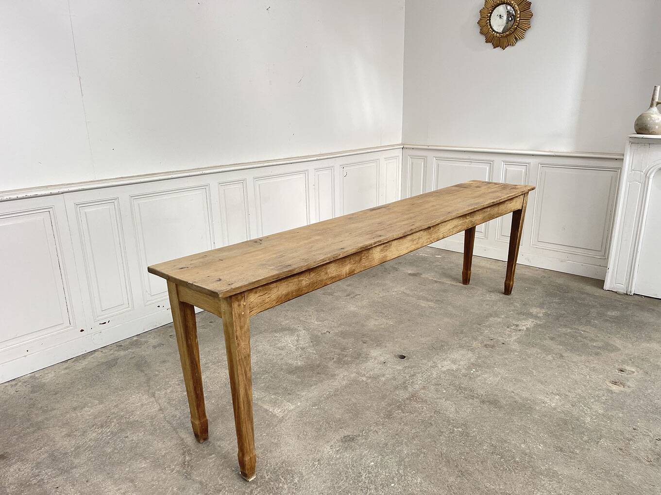 Console 1900 en chêne massif