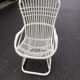 Fauteuil en osier blanc