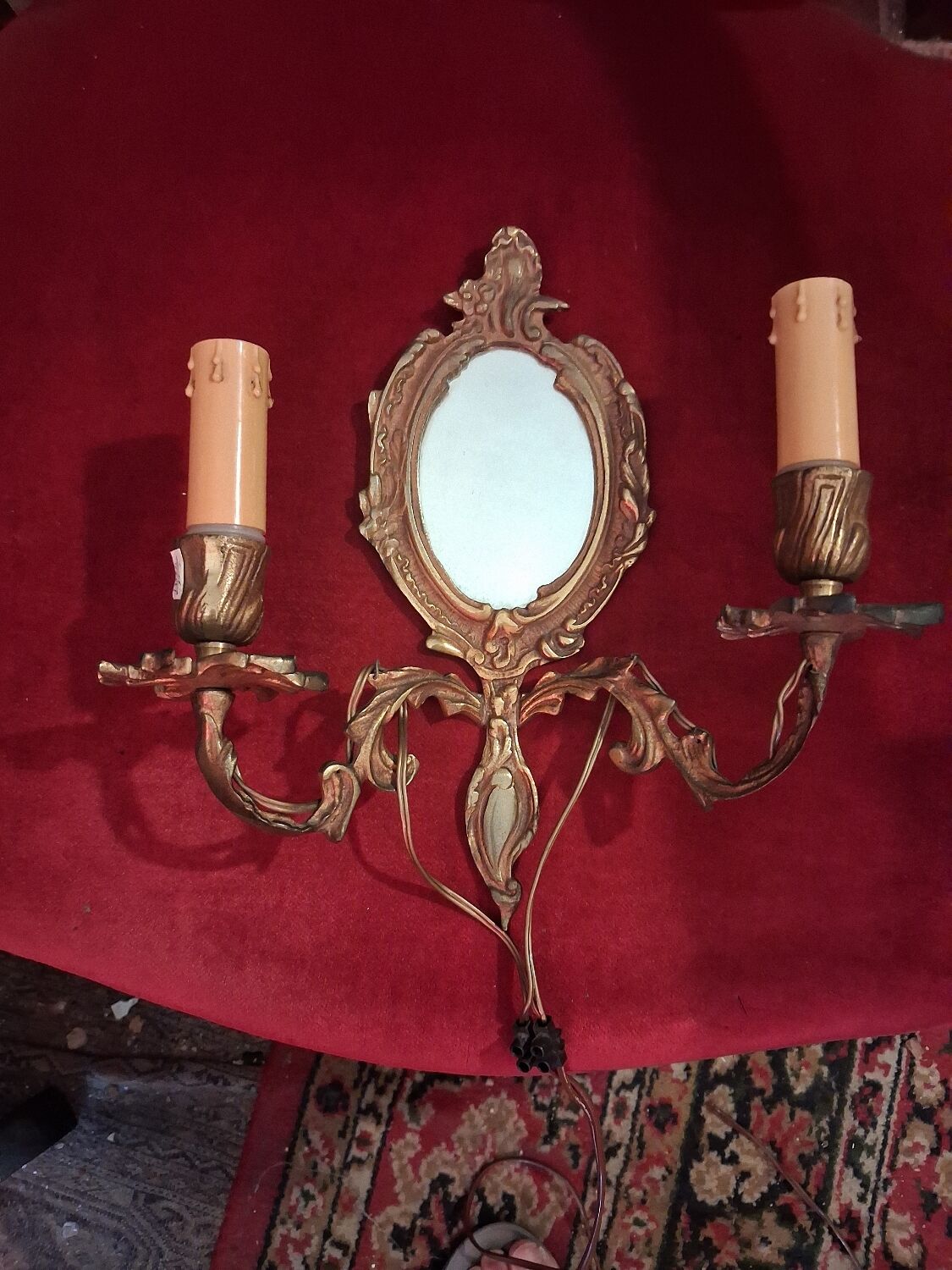 wall lamp with its mirror