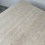 Travertine coffee table, Italy, 1980s