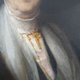Huile sur toile portrait signé henri Adrien Tanoux