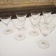 8 Old Art Deco Stemmed Glasses