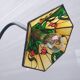 Lampadaire tripode china girl ombrelle verre cloisonné
